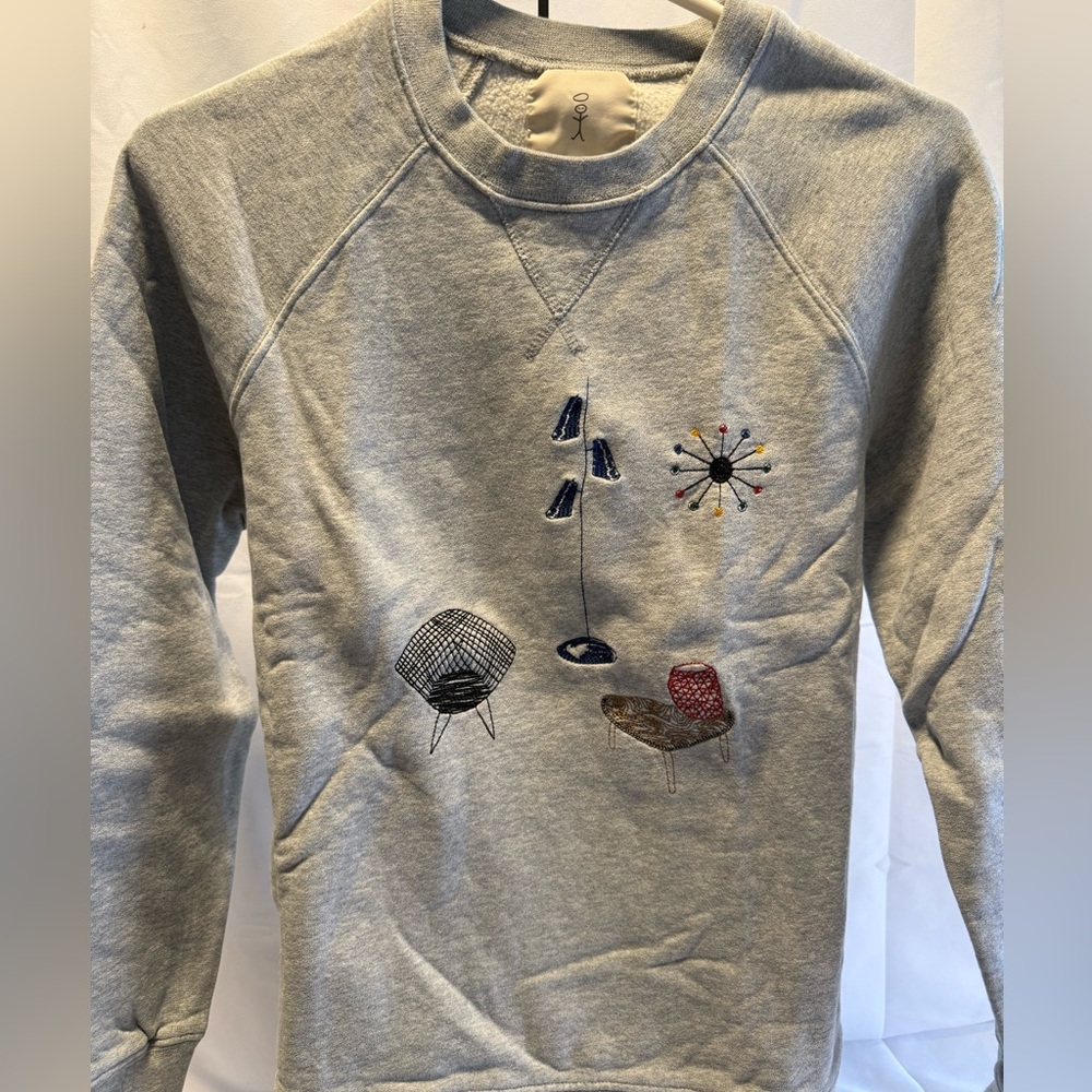 Saint Paul Gray Embroidered Sweatshirt